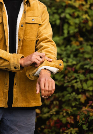 Bleubird Rambler Overshirt, Mustard Yellow