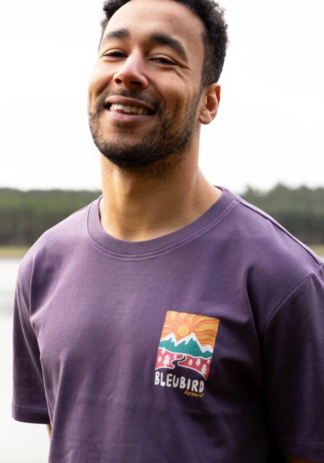 Bleubird Road Out Graphic T-Shirt, Plum