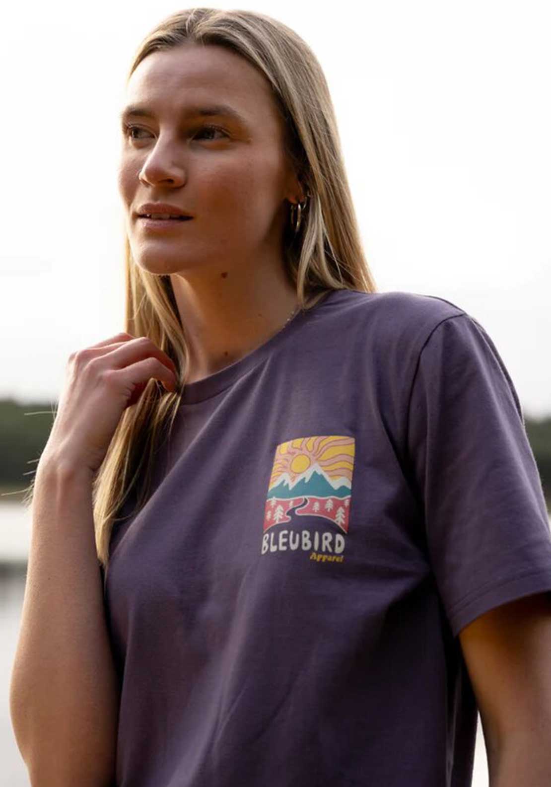 Bleubird Road Out Graphic T-Shirt, Plum
