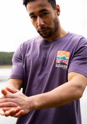 Bleubird Road Out Graphic T-Shirt, Plum