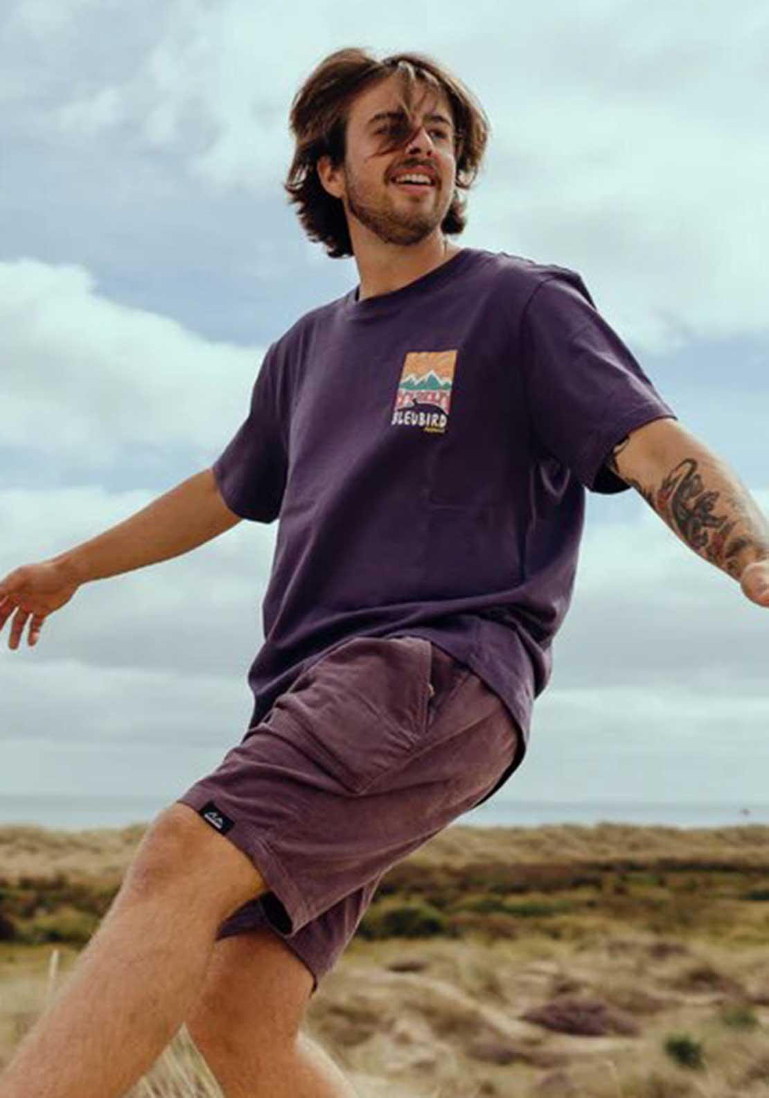 Bleubird Road Out Graphic T-Shirt, Plum