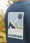 Bleubird Waypoint Crew Neck Sweatshirt, Navy