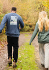 Bleubird Waypoint Crew Neck Sweatshirt, Navy