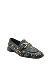 Kate Appleby Peniston Studded Buckled Loafers, Black