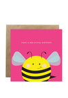Bold Bunny Have a Bee-utiful Birthday Greeting Card