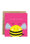 Bold Bunny Have a Bee-utiful Birthday Greeting Card