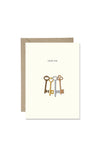 Bold Bunny “Teach Nua” Greetings Card