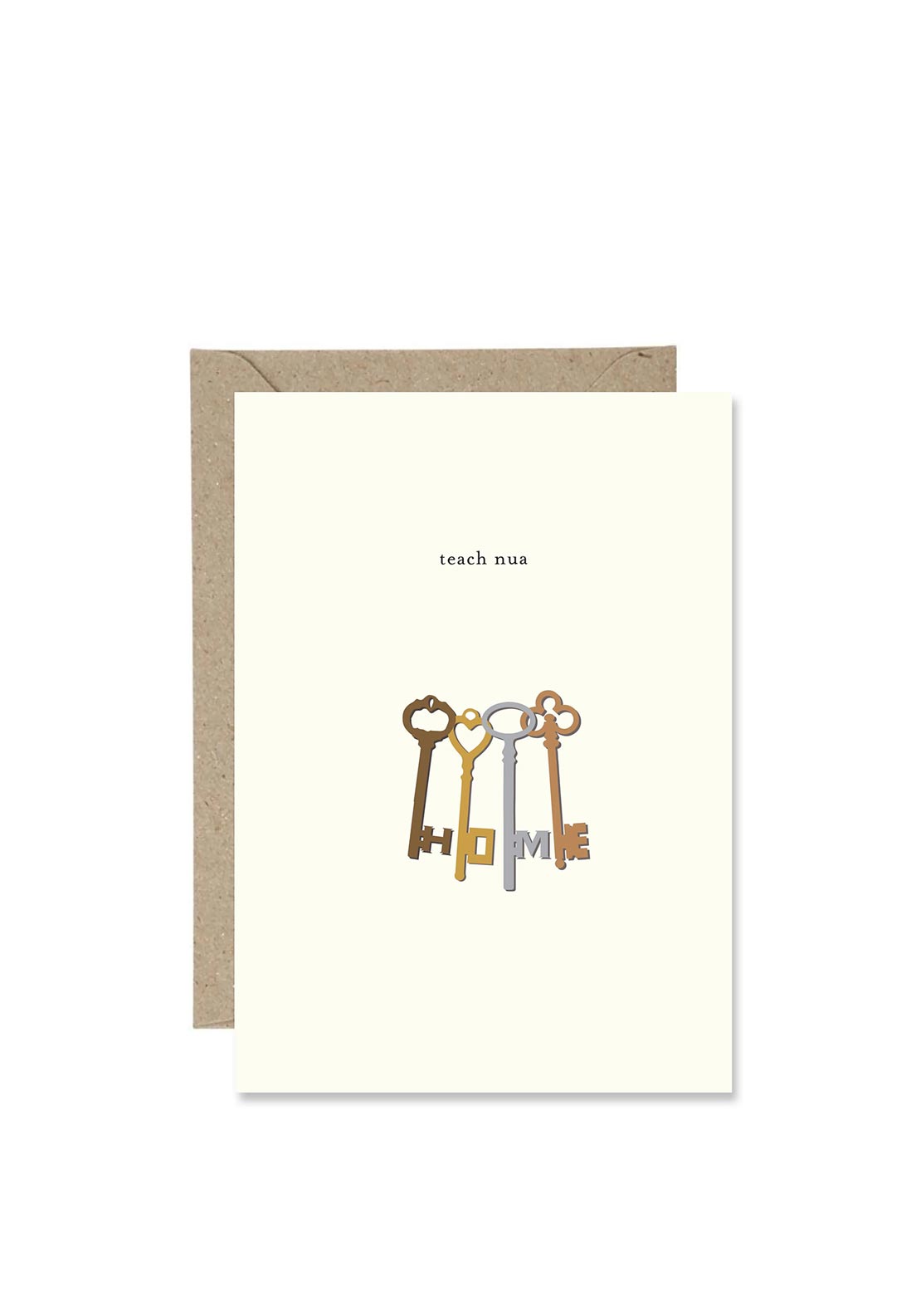 Bold Bunny “Teach Nua” Greetings Card
