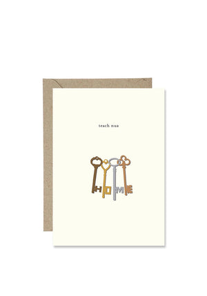 Bold Bunny “Teach Nua” Greetings Card