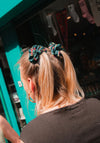 HAIR SCRUNCHCIE CLADDAGH GREEN SMALL