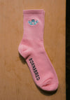 EMBROIDERED SOCKS CLADDAGH PINK 4-8