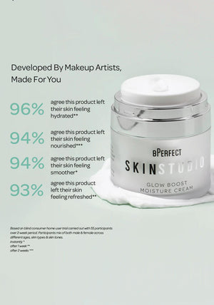 BPerfect Skin Studio Glow Boost Moisture Cream, 50ml