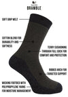 Bramble 3 Pair Wicking Boot Socks, Grey Multi