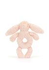 Jellycat Bashful Bunny Ring Rattle, Blush