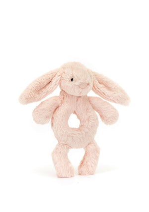 Jellycat Bashful Bunny Ring Rattle, Blush