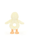 Jellycat Bashful Duckling Ring Rattle, Yellow
