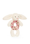 Jellycat Blossom Cream Bunny Berry Ring Rattle