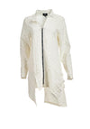 My Soul Asymmetric Hem Bubble Jacket, Off White