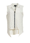 My Soul Sleeveless Bubble Top, Off White