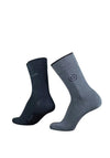 Bugatti 2 Pack Sensitive Comfort Top Socks, Blue