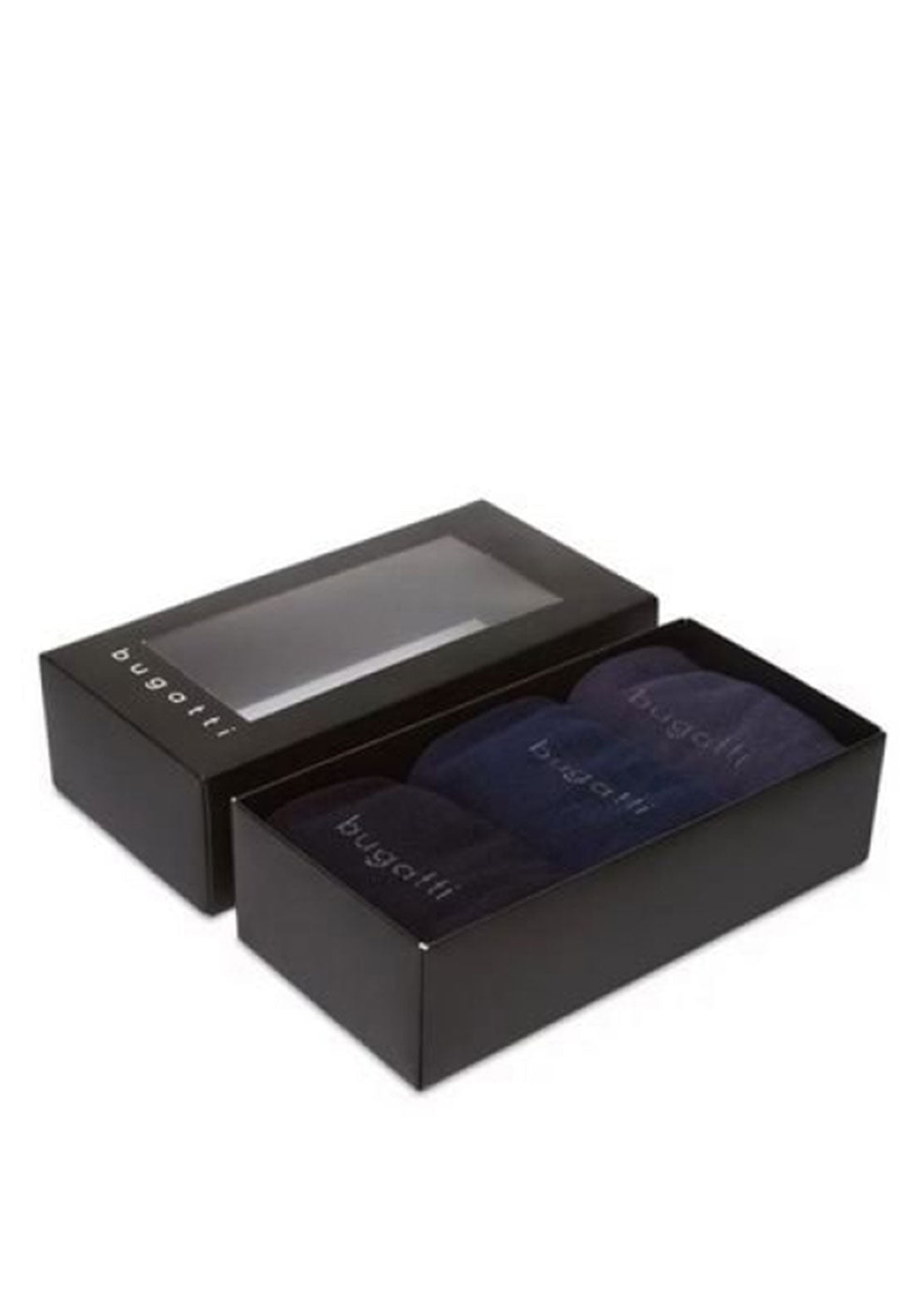 Bugatti 3 Pack Socks Giftset, Blue Multi