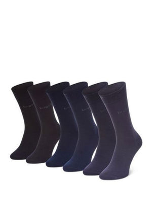 Bugatti 3 Pack Socks Giftset, Blue Multi