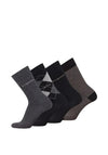 Bugatti 4 Pack Socks Gift Box, Black Multi