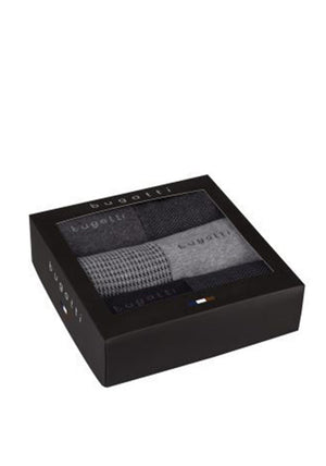 Bugatti 6 Pack Socks Gift Box, Black Multi
