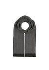 Bugatti Chevron Pattern Scarf, Dark Grey