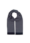 Bugatti Chevron Pattern Scarf, Navy
