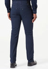 Bugatti Diamond Print Stretch Trousers, Navy & Black