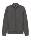 Bugatti Full Zip Textured Print Jacket, Brown