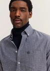 Bugatti Herringbone Shirt, Blue
