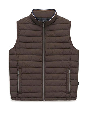 Bugatti Light Series Quilted Gilet, Brown