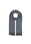 Bugatti Lightweight Geo Pattern Scarf, Blue