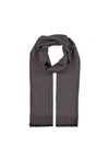 Bugatti Lightweight Geo Pattern Scarf, Grey