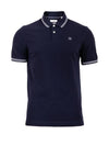 Bugatti Polo Stripe Collar Shirt, Navy