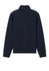 Bugatti Quarter Zip Micro Print Sweatshirt, Navy