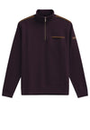 Bugatti Quarter Zip Sweatshirt, Wine