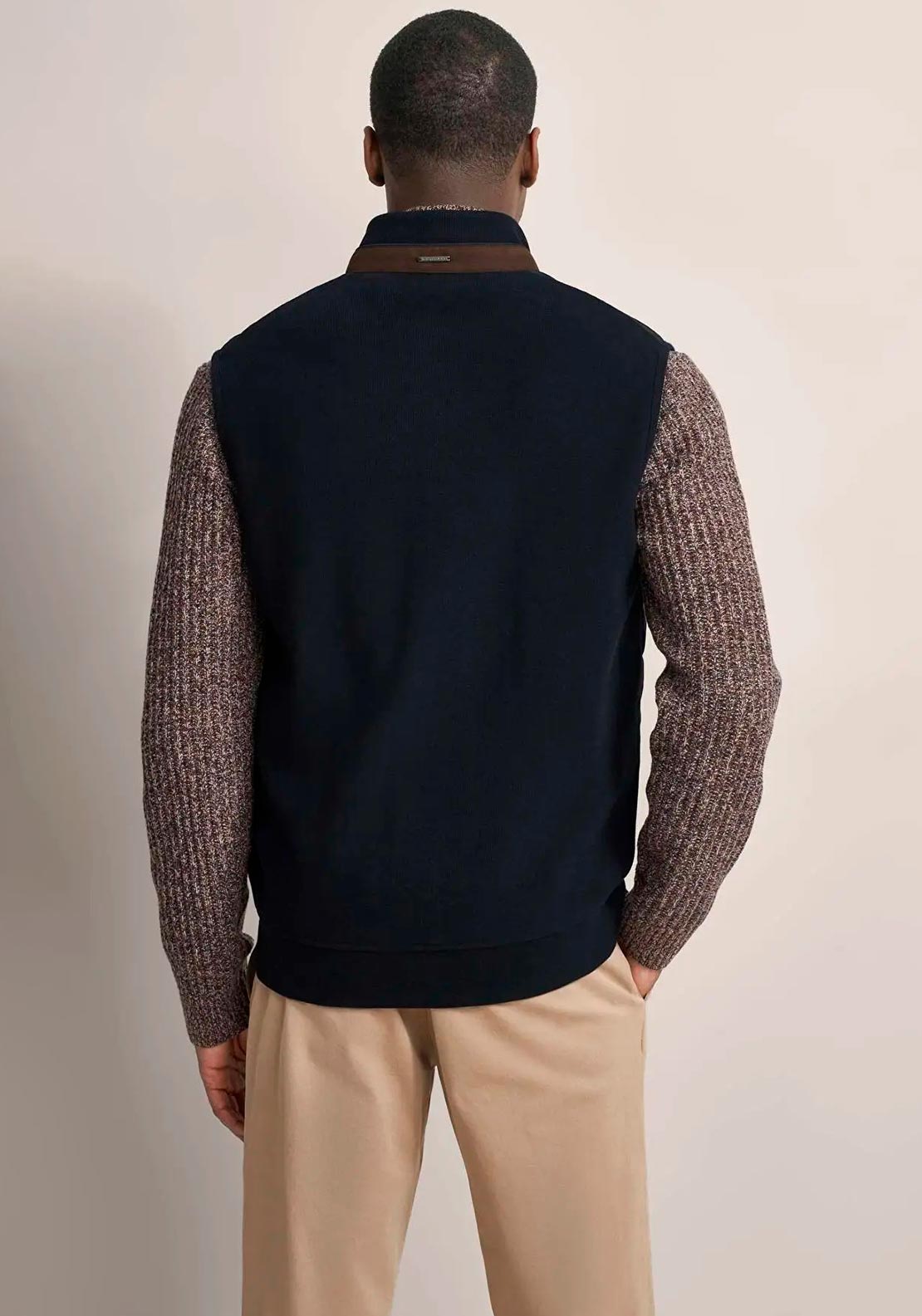 Bugatti Quilted Gilet, Navy