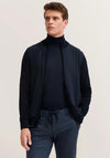 Bugatti Men’s Stand-Up Collar Cardigan, Navy