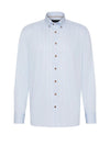 Bugatti Stipe Casual Shirt, Light Blue & White