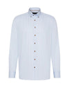 Bugatti Stipe Casual Shirt, Light Blue & White