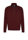 Bugatti Troyer Half Zip Sweatshirt, Bordeaux