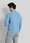 Bugatti Waffle Knit Half Zip Sweater, Baby Blue