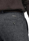 Bugatti Yarn Dyed Trousers, Navy