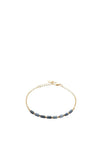 Burren Jewellery Blue For You Sodalite Bracelet, Gold