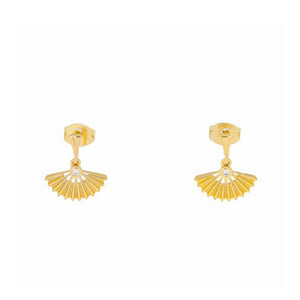Burren Jewellery Avery Earrings, Gold