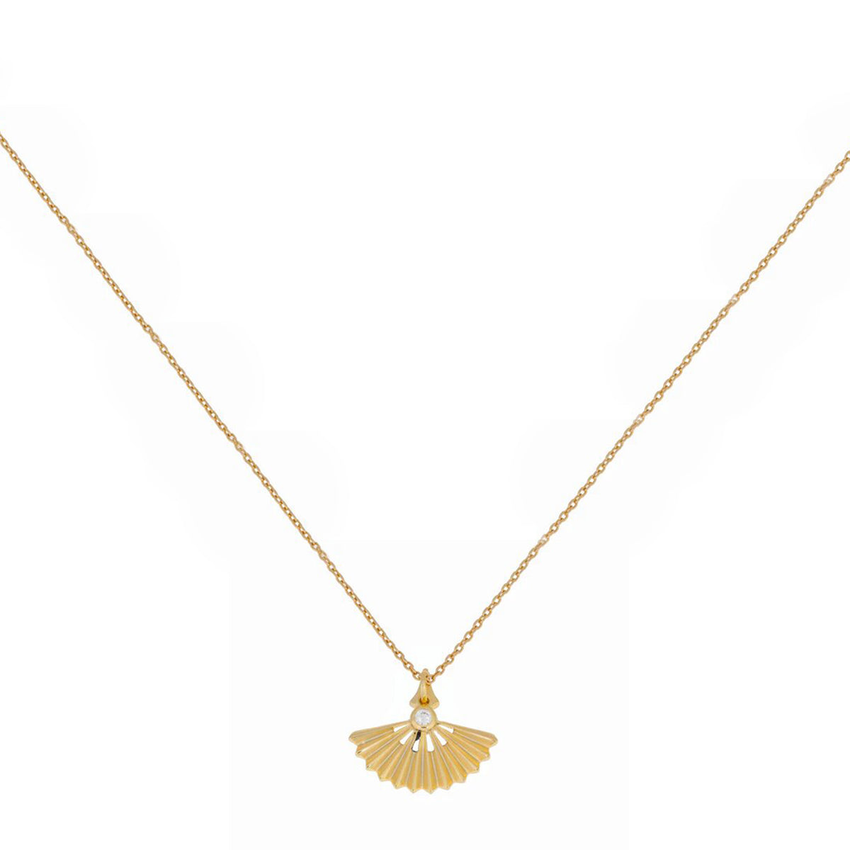 Burren Jewellery Avery Pendant Necklace, Gold