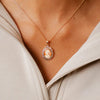 Burren Jewellery Cameo Role Pendant Necklace, Gold